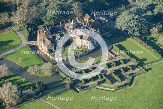 Madresfield Court, moated manor house and formal garden, Madresfield, Worcestershire, 2014. Creator: Historic England Staff Photographer.