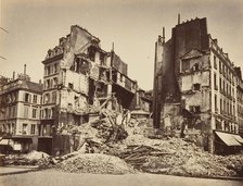 Place de la Bastille, Burned, 1871. Creator: Alphonse J. Liébert.