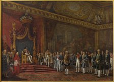 Deputation from the Roman Senate presenting its homage to Napoleon I on 16 November 1809, 1810. Creator: Goubaud, Innocent Louis (1780-1847).