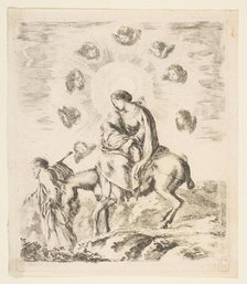 Flight into Egypt, ca. 1641. Creator: Stefano della Bella.
