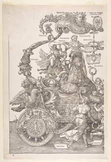 The Triumphal Chariot of Maximilian I (The Great Tri..., probably finished ca. 1518, published 1522. Creator: Albrecht Durer.