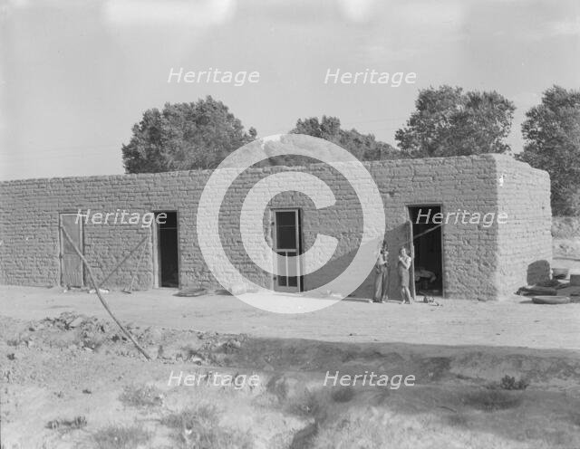 Housing for Mexican field laborers, near Chandler, Arizona, 1937. Creator: Dorothea Lange.