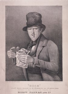 'Dick: A well known character in the Westminster and Blackfriars Roads', c1845. Artist: H Barnett