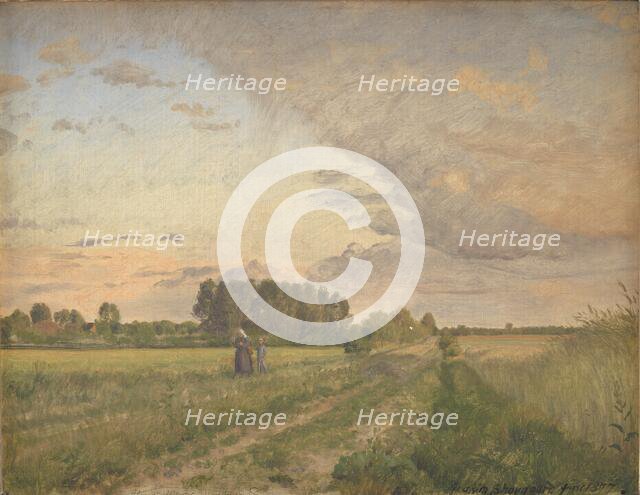 Summer landscape, 1877. Creator: Joakim Skovgaard.