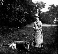 The Duc d'Aosta's Marriage with Princess Hélène of Orleans: the Comtesse de Paris..., 1895. Creator: George Meisenbach.