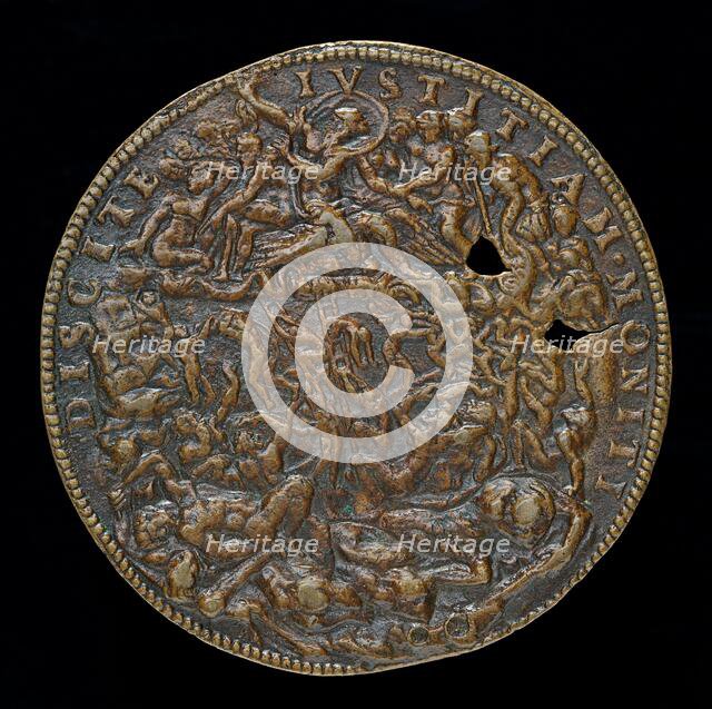 Jupiter Thundering against the Giants [reverse], 1547 or after. Creator: Leone Leoni.