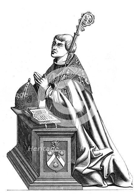 Étienne de Poncher (1446-1524), Bishop of Paris, 16th century (1849). Artist: Unknown