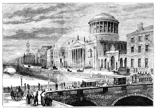 The Four Courts, Dublin, Ireland, 1900. Artist: Unknown