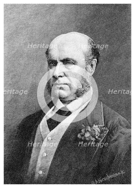 Sir Hercules Robinson, British colonial administrator (1886).Artist: WA Hirschmann