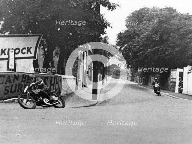 Charlie Dodson on a New Imperial bike, Swords, County Dublin, Ireland, 1934. Artist: Unknown