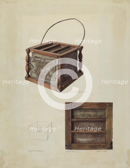 Foot Warmer, 1939. Creator: J. Howard Iams.