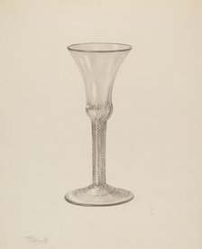 Wine Glass, 1935/1942. Creator: Palmyra Pimentel.