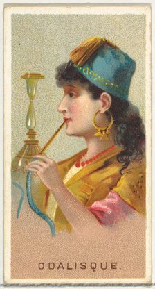 Odalisque, from World's Smokers series (N33) for Allen & Ginter Cigarettes, 1888. Creator: Allen & Ginter.