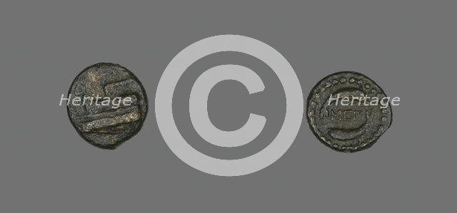 Coin Depicting a Ship's Prow, after 307-243 BCE. Creator: Unknown.