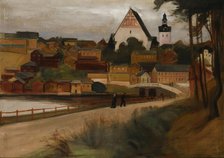 A view of Porvoo, 1899. Creator: Magnus Enckell.