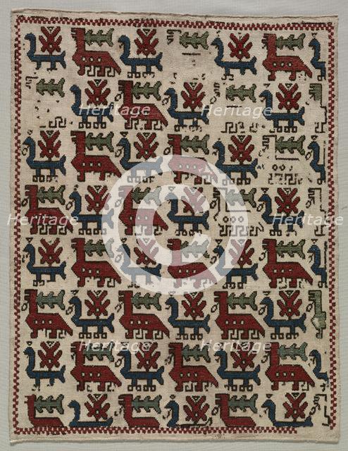 Pillow Cover, 1800s. Creator: Unknown.