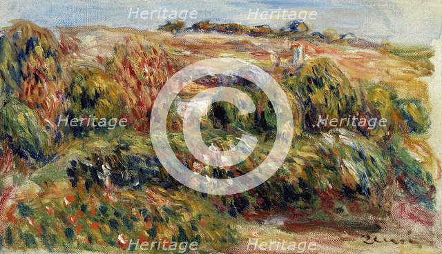 Landscape in Provence, c. 1900. Artist: Renoir, Pierre Auguste (1841-1919)