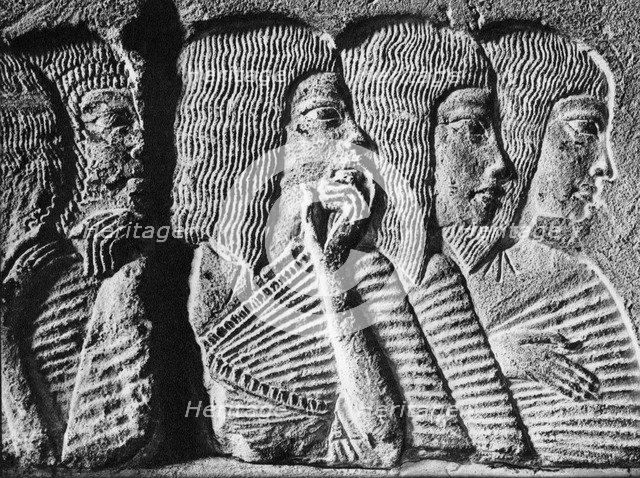 Mourners at the funeral of a Memphite high priest, c1350 BC (1936). Artist: Unknown