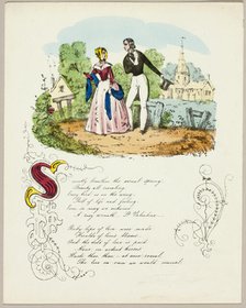 Sweetly Breaths the Vernal Spring (valentine), c. 1842. Creator: Unknown.