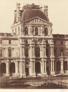 View of the Louvre, 1855-1857. Creator: Edouard Baldus.