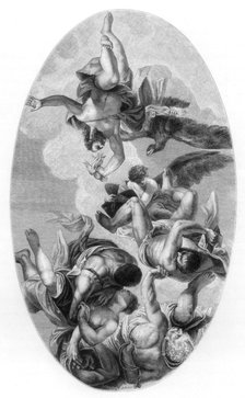 'Jupiter Hurling Thunderbolts at the Vices', 1554-1556 (1870). Artist: L Chapon
