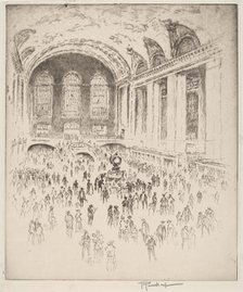 Concourse, Grand Central, New York, 1919. Creator: Joseph Pennell.