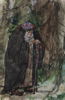Naina.Costume design for the opera Ruslan and Lyudmila by M. Glinka. Artist: Serov, Valentin Alexandrovich (1865-1911)