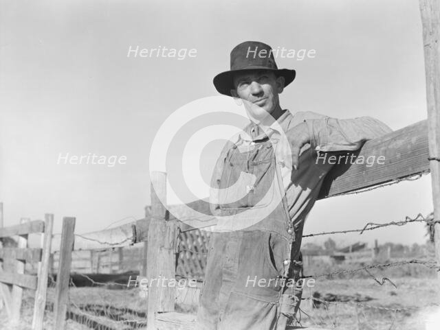 Farm Security Administration (FSA) rural rehabilitation client, Tulare County, California, 1938. Creator: Dorothea Lange.