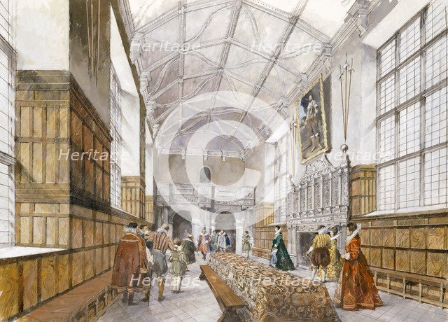 Kirby Hall, early 17th century, (c1990-2010). Artist: Ivan Lapper.