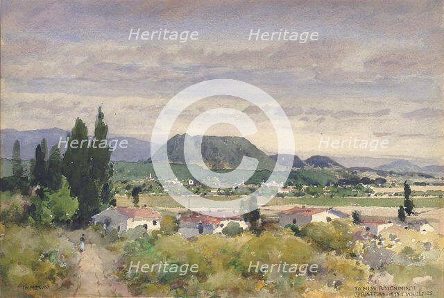 In Mexico, 1918. Creator: William Henry Holmes.