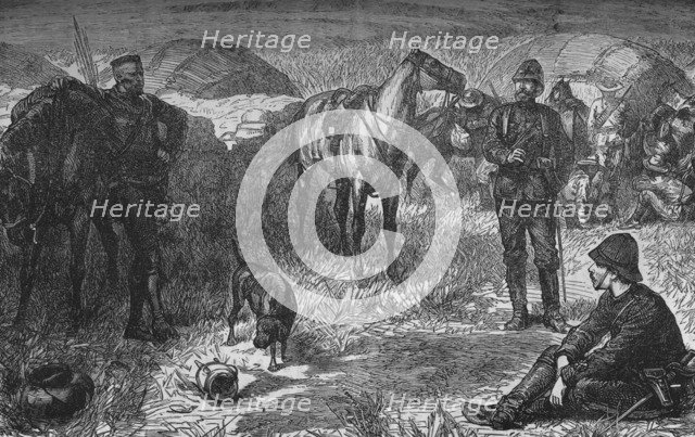 'Prince Louis Napoleon and Party Before The Zulu Surprise', c1880. Artist: Unknown.