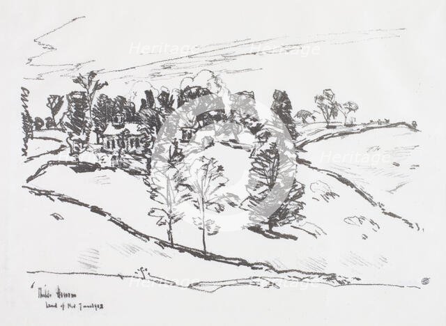 Little School-house, Land of Nod., 1918. Creator: Frederick Childe Hassam.