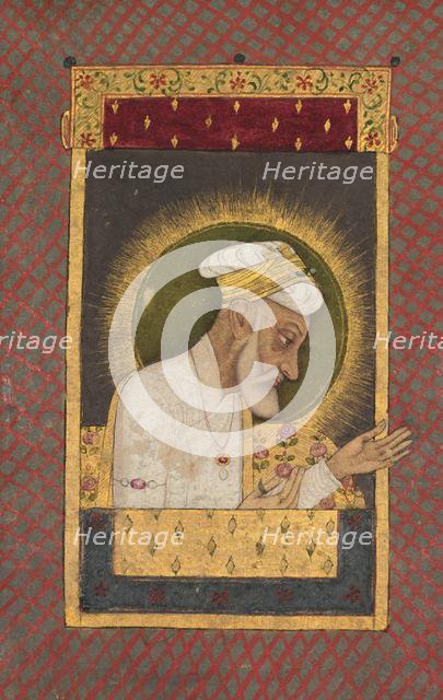 Portrait of Alamgir (r. 1658-1707), c. 1700. Creator: Unknown.