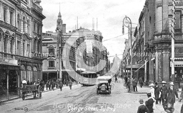 George Street, Sydney, Australia, c1900s. Artist: Unknown