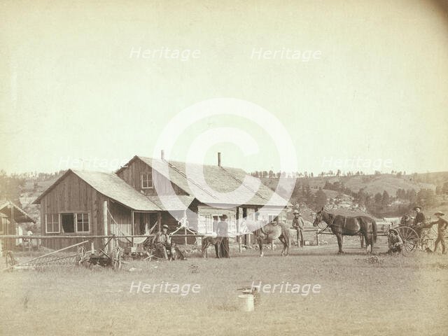 Western Ranch House, c1888. Creator: John C. H. Grabill.