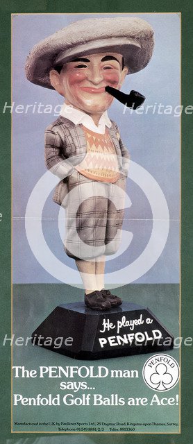Penfold pro-shop poster, He played a Penfold, c1950. Artist: Unknown