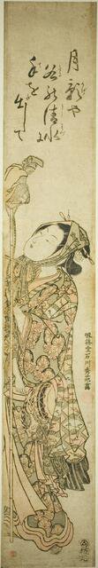 Monkey trainer, c. 1755. Creator: Ishikawa Toyonobu.