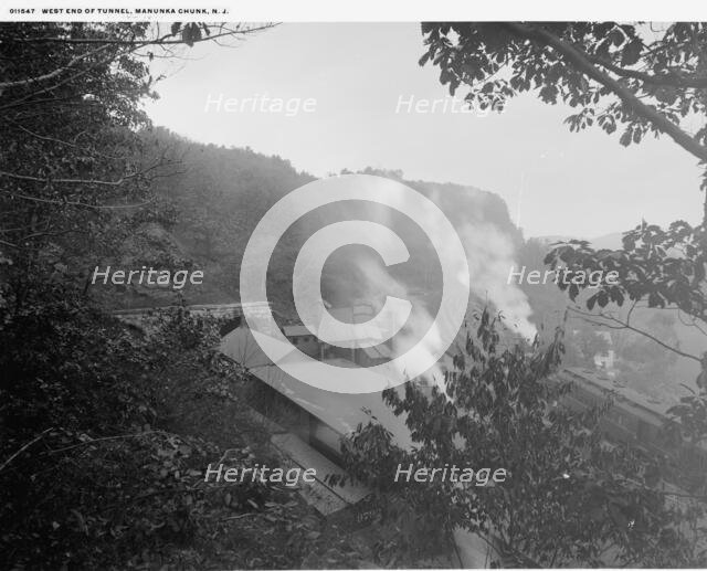West end of tunnel, Manunka Chunk, N.J., between 1900 and 1906. Creator: Unknown.
