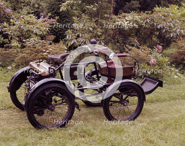 An 1898-1902 Enfield Quad. Artist: Unknown