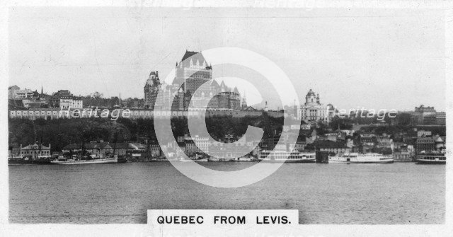 Quebec from Levis, Canada, c1920s. Artist: Unknown