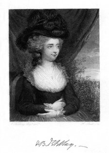 Fanny (Frances) Burney, Madame D'Arblay, English novelist, 1843.  Artist: Anon