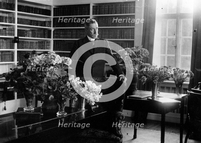 Verner von Heidenstam, Swedish poet and novelist, 1929. Artist: Unknown