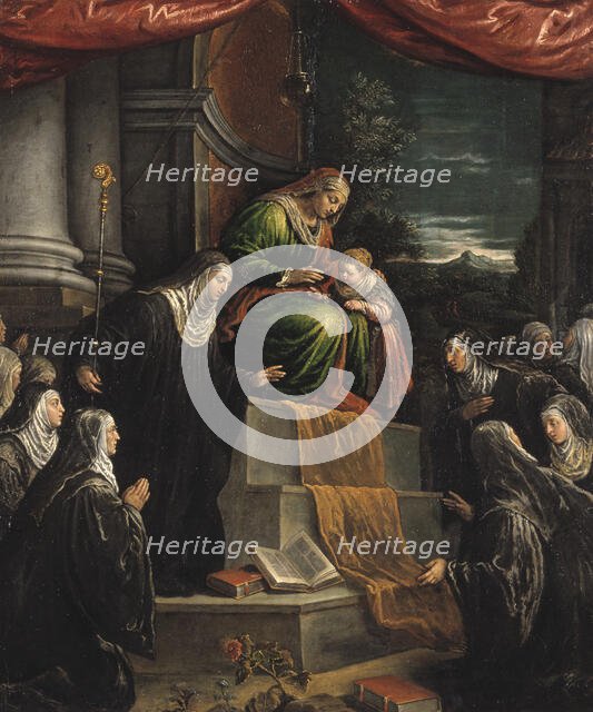 St Anne and the Infant St Mary. Creator: Leandro Bassano.