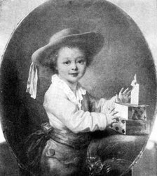 Beautiful Children at the Grafton Gallery: The House of Cards, 1763-1788 - F. H. Drouais, (1895). Creator: Unknown.