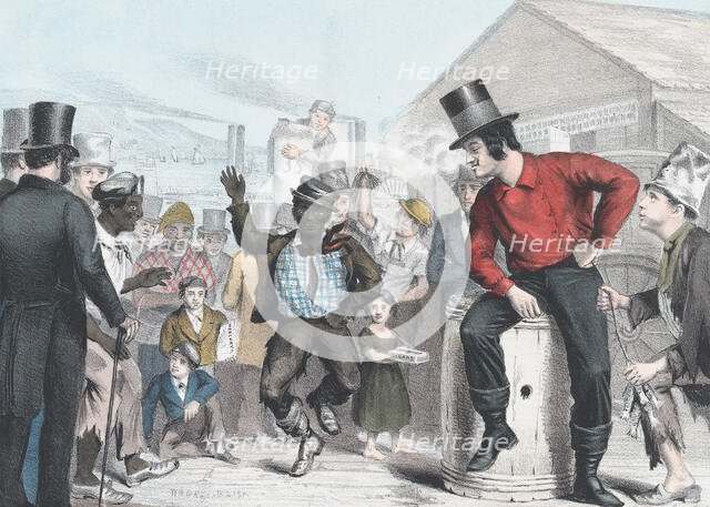 Dancing for Eels, 1848. Creator: James Brown.