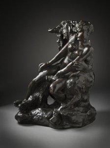 Minotaur or Faun and Nymph, c.1886. Creator: Auguste Rodin.