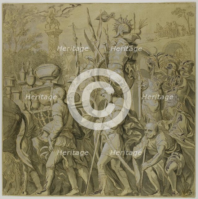Triumphs of Julius Caesar: Canvas No. VI, 18th century. Creator: Unknown.