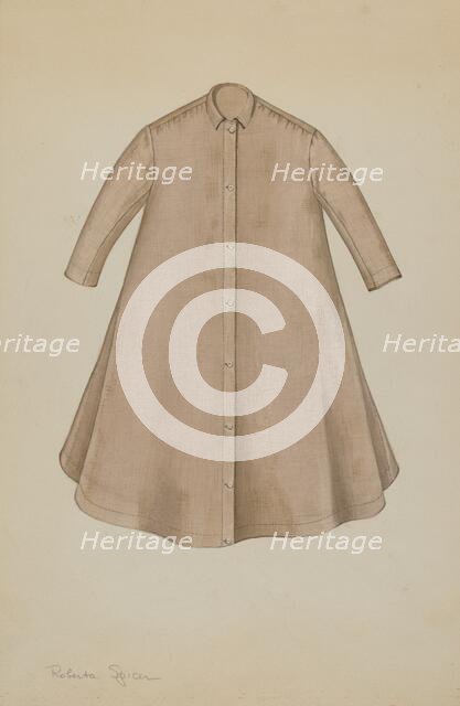 Girl's Coat, c. 1937. Creator: Roberta Spicer.