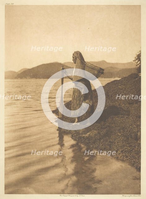 The Seaweed Gatherer, 1915. Creator: Edward Sheriff Curtis.
