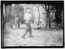 Hays Playing Golf, between 1909 and 1914. Creator: Harris & Ewing.